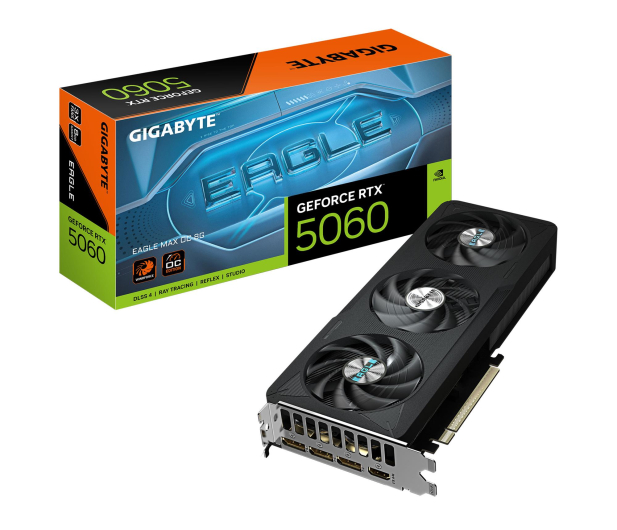 GIGABYTE GeForce RTX 5060 Eagle Max OC 8GB GDDR7 DLSS4 GV-N5060EAGLEMAX OC-8GD - 1346263 - zdjęcie